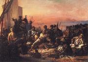 Francois Auguste Biard The Slave Trade oil